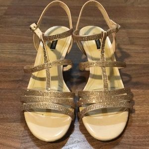 Alex Marie Rose Gold Heels